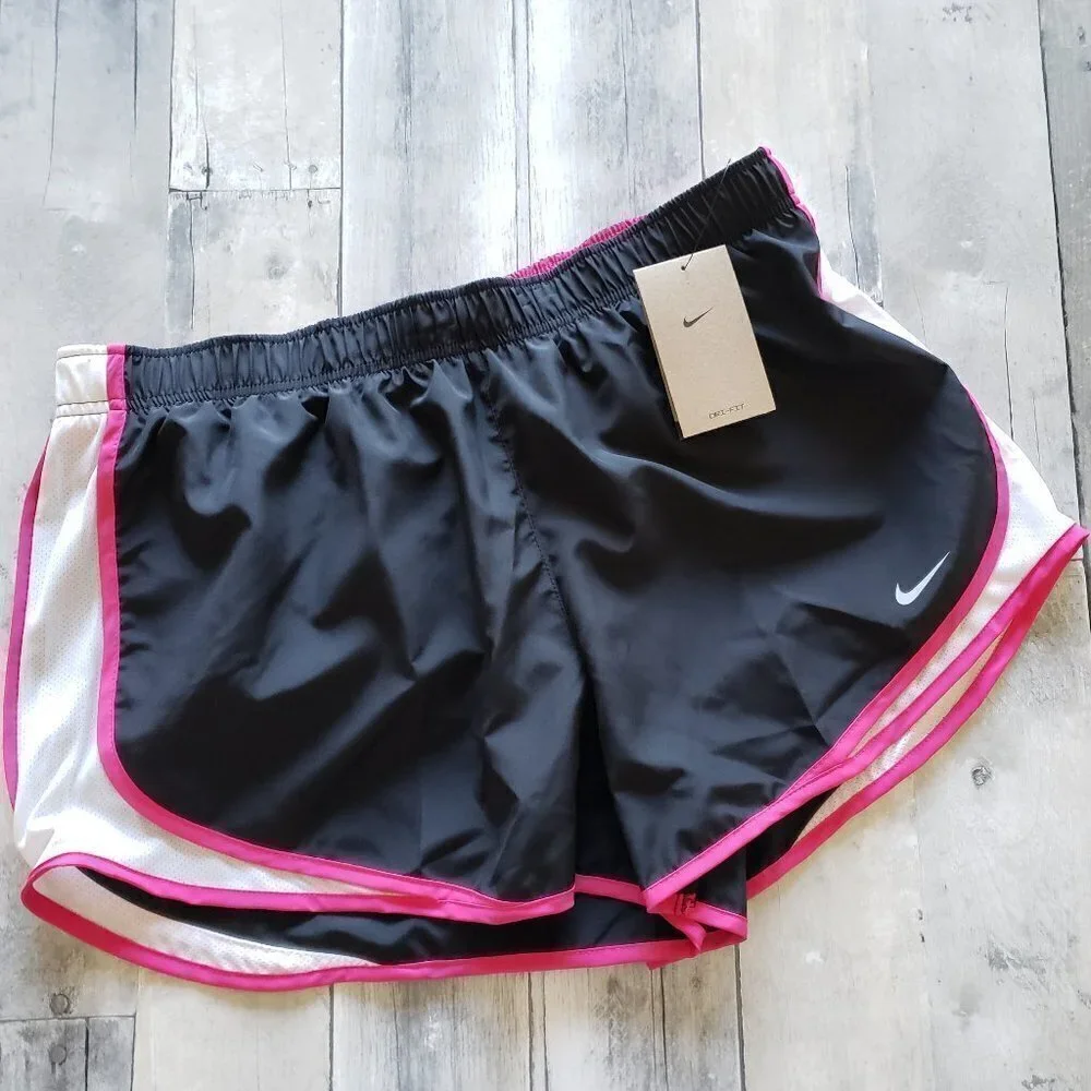 NWT - Nike Women's Black/Bright Pink Tempo Brief-Lined Running Short - Size XS